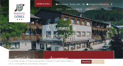 Desktop Screenshot of hotel-goebel.de